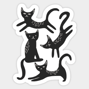 Black Cat Sticker